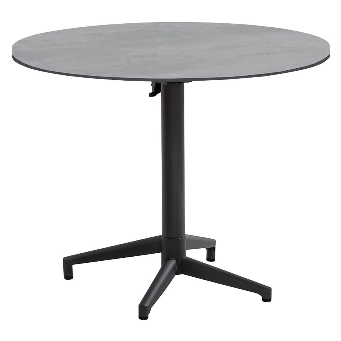 Musterring Italien Gartentisch Ø95x75cm Edelstahl/HPL Schwarz/Beton 1 Musterring Italien Gartentisch Ø95x75cm Edelstahl/HPL Schwarz/Beton