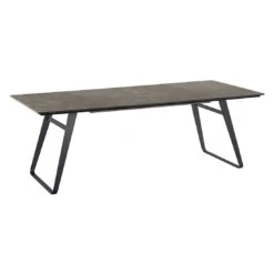 Musterring Portugal Gartentisch 160x95cm Stahl/HPL Schwarz/Beton