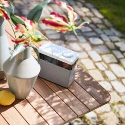 Musterring Stockholm Gartenmöbelset 7tlg. Mit Tisch 200x95cm Teak/Grau -Grün Raum musterring stockholm gartenmoebelset 7tlg mit tisch 200x95cm 1414801 5