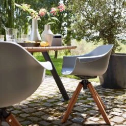 Musterring Stockholm Gartenmöbelset 7tlg. Mit Tisch 200x95cm Teak/Grau -Grün Raum musterring stockholm gartenmoebelset 7tlg mit tisch 200x95cm 1414801 7