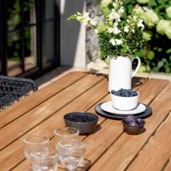 Niehoff Kubu Gartenmöbelset 5-tlg. Mit Tisch 220x95cm Anthrazit -Grün Raum niehoff kubu gartenmoebelset 7 tlg mit tisch 220x95cm 1411996 5