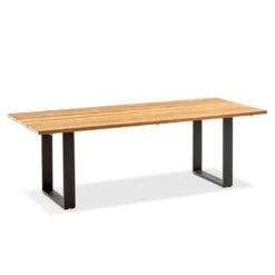 Niehoff Noah Gartentisch Aluminium/Teak Anthrazit/Natur