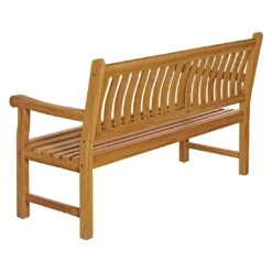 OUTLIV. Bretagne Gartenbank Natur -Grün Raum outliv bretagne 3 sitzerbank 180 cm teak natur 1346623 4