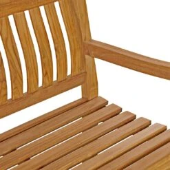 OUTLIV. Bretagne Gartenbank Natur -Grün Raum outliv bretagne 3 sitzerbank 180 cm teak natur 1346623 5