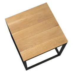 OUTLIV. Flora Beistelltisch 40x41x42cm Stahl/Wildeiche Schwarz/Wildeiche -Grün Raum outliv by detlef steves flora beistelltisch 40x41x42cm stahl wildeiche 1354136 3