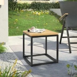 OUTLIV. Flora Beistelltisch 40x41x42cm Stahl/Wildeiche Schwarz/Wildeiche -Grün Raum outliv by detlef steves flora beistelltisch 40x41x42cm stahl wildeiche 1354136 6