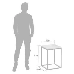 OUTLIV. Flora Beistelltisch 40x41x55cm Stahl/Wildeiche Schwarz/Wildeiche -Grün Raum outliv by detlef steves flora beistelltisch 40x41x55cm stahl wildeiche 1354158 5