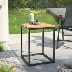 OUTLIV. Flora Beistelltisch 40x41x55cm Stahl/Wildeiche Schwarz/Wildeiche -Grün Raum outliv by detlef steves flora beistelltisch 40x41x55cm stahl wildeiche 1354158 6