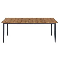 OUTLIV. Clark Gartenmöbelset 3-tlg Tisch 220x100 Aluminium/Teak Recycelt Charcoal/Teak Recycelt -Grün Raum outliv clark gartenmoebelset 3 tlg aluminium teak recycelt 1400424 3