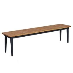 OUTLIV. Clark Gartenmöbelset 3-tlg Tisch 220x100 Aluminium/Teak Recycelt Charcoal/Teak Recycelt -Grün Raum outliv clark gartenmoebelset 3 tlg aluminium teak recycelt 1400424 6