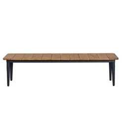 OUTLIV. Clark Gartenmöbelset 3-tlg Tisch 220x100 Aluminium/Teak Recycelt Charcoal/Teak Recycelt -Grün Raum outliv clark gartenmoebelset 3 tlg aluminium teak recycelt 1400424 7