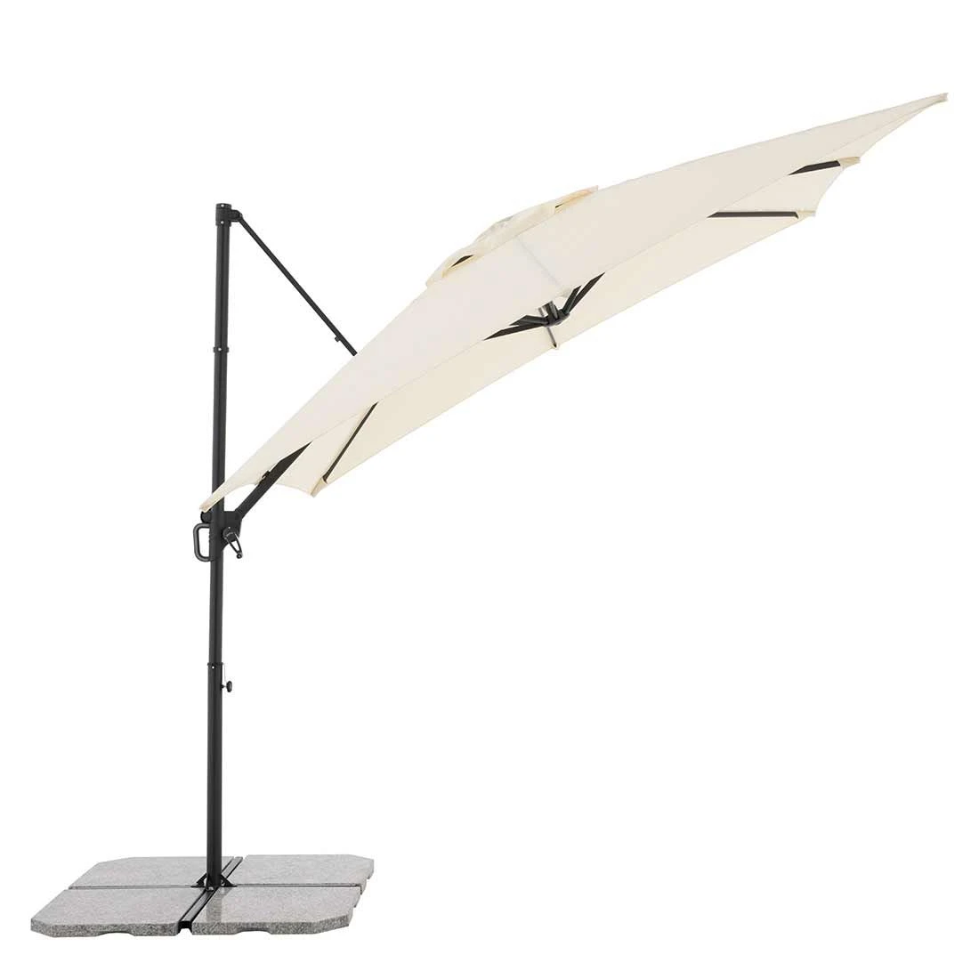 OUTLIV. Edition Ampelschirm 245x245cm Off-White 2 OUTLIV. Edition Ampelschirm 245x245cm Off-White – Bild 2