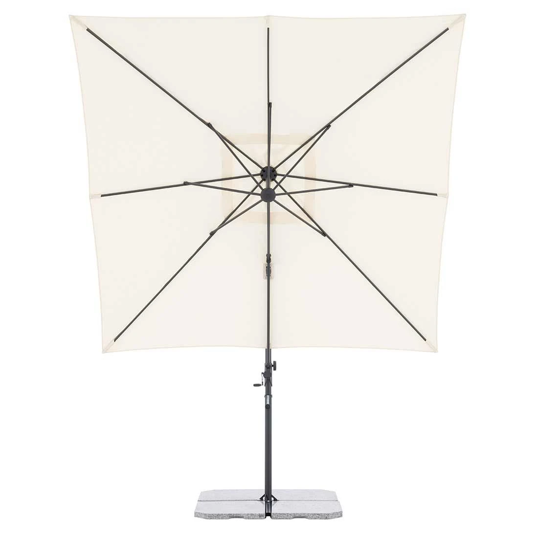 OUTLIV. Edition Ampelschirm 245x245cm Off-White 4 OUTLIV. Edition Ampelschirm 245x245cm Off-White – Bild 4