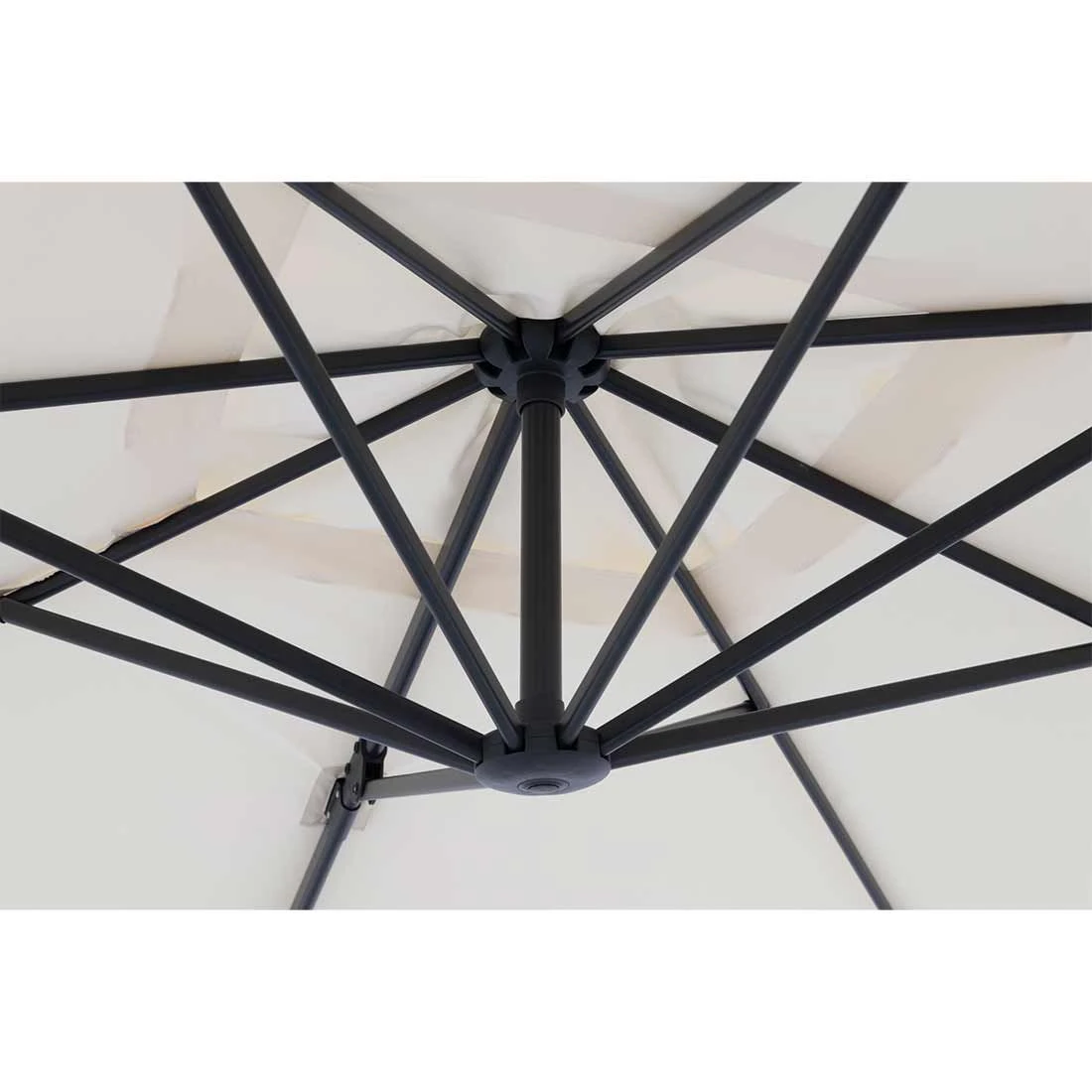 OUTLIV. Edition Ampelschirm 245x245cm Off-White 5 OUTLIV. Edition Ampelschirm 245x245cm Off-White – Bild 5