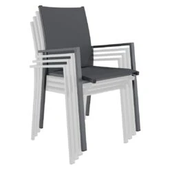 OUTLIV. Kobe Gartenmöbel-Set 5-tlg. Tisch 160/217/267x91cm Anthrazit/Dark Grey -Grün Raum outliv kobe gartenmoebel set 5 tlg tisch 160 217 267x91cm 1495101 9