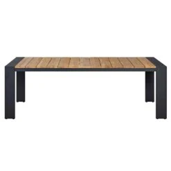 OUTLIV. Konis Gartenmöbelset 3-tlg. Tisch 220x100cm Aluminium/Teak Recycelt Charcoal/Teak Recycelt -Grün Raum outliv konis gartenmoebelset 3 tlg aluminium teak recycelt 1400457 3