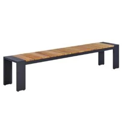 OUTLIV. Konis Gartenmöbelset 3-tlg. Tisch 220x100cm Aluminium/Teak Recycelt Charcoal/Teak Recycelt -Grün Raum outliv konis gartenmoebelset 3 tlg aluminium teak recycelt 1400457 6