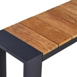 OUTLIV. Konis Gartenmöbelset 3-tlg. Tisch 220x100cm Aluminium/Teak Recycelt Charcoal/Teak Recycelt -Grün Raum outliv konis gartenmoebelset 3 tlg aluminium teak recycelt 1400457 9