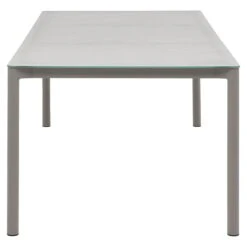 OUTLIV. Leon Gartentisch 220x100cm Aluminium/Glas Grau/Taupe -Grün Raum outliv leon gartentisch 220x100cm aluminium glaskeramik 1350176 3