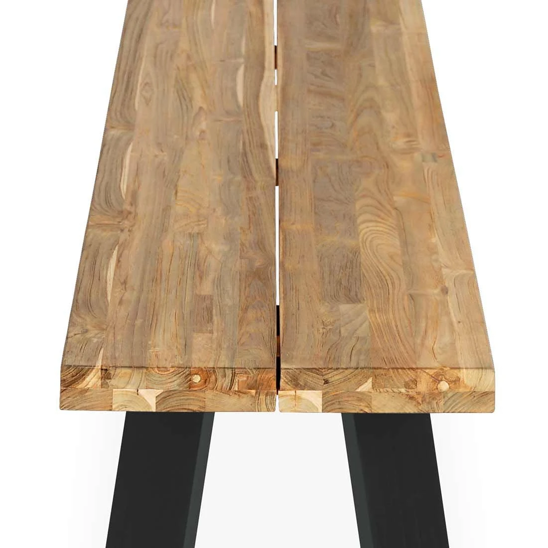 OUTLIV. Ohio Gartenmöbelset 3-tlg. Tisch 200x100cm Edelstahl/Teak Recycelt Charcoal/Teak Recycelt 10 OUTLIV. Ohio Gartenmöbelset 3-tlg. Tisch 200x100cm Edelstahl/Teak Recycelt Charcoal/Teak Recycelt – Bild 10