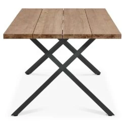 OUTLIV. Hudson Gartentisch 220x100cm Edelstahl/TeakRecycelt Charcoal/Teak Recycelt -Grün Raum outliv ohio gartentisch 220x100cm edelstahl teakrecycelt 1347338 3