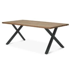 OUTLIV. Hudson Gartentisch 220x100cm Edelstahl/TeakRecycelt Charcoal/Teak Recycelt -Grün Raum outliv ohio gartentisch 220x100cm edelstahl teakrecycelt 1347338 4