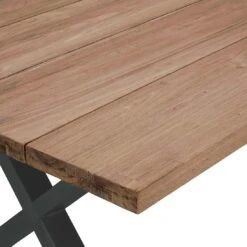 OUTLIV. Hudson Gartentisch 220x100cm Edelstahl/TeakRecycelt Charcoal/Teak Recycelt -Grün Raum outliv ohio gartentisch 220x100cm edelstahl teakrecycelt 1347338 5