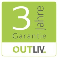 OUTLIV. Orlando Gartenbank 240cm Edelstahl/Teak Recycelt Charcoal/Teak Recycelt -Grün Raum outliv orlando 4 sitzerbank 240cm aluminium teak recycelt 1346964 30
