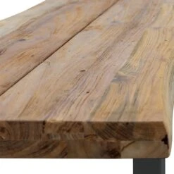 OUTLIV. Orlando Gartenbank 240cm Edelstahl/Teak Recycelt Charcoal/Teak Recycelt -Grün Raum outliv orlando 4 sitzerbank 240cm aluminium teak recycelt 1346964 5