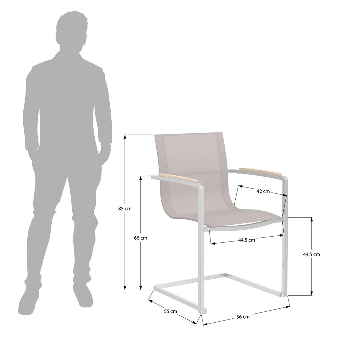 OUTLIV. Rimini Gartenmöbelset 7-tlg. Mit Tisch 220x100 Cm Taupe/Zement Dunkel 10 OUTLIV. Rimini Gartenmöbelset 7-tlg. Mit Tisch 220x100 Cm Taupe/Zement Dunkel – Bild 10