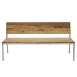 OUTLIV. Samoa Gartenbank Edelstahl/Teak Teak Recycelt -Grün Raum outliv samoa 2 sitzerbank 150cm edelstahl teak teak recycelt 1177311 3