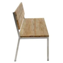 OUTLIV. Samoa Gartenbank Edelstahl/Teak Teak Recycelt -Grün Raum outliv samoa 2 sitzerbank 150cm edelstahl teak teak recycelt 1177311 4