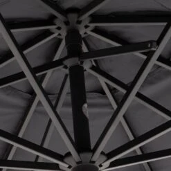 OUTLIV. Florenz Sonnenschirm Ø340cm Anthrazit -Grün Raum outliv sonnenschirm florenz alu teleskop o340 anthrazit 1281008 7