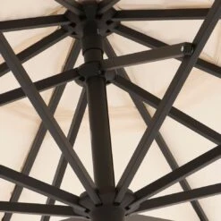 OUTLIV. Florenz Sonnenschirm Ø340cm Natur -Grün Raum outliv sonnenschirm florenz alu teleskop o340 natur 1280986 7