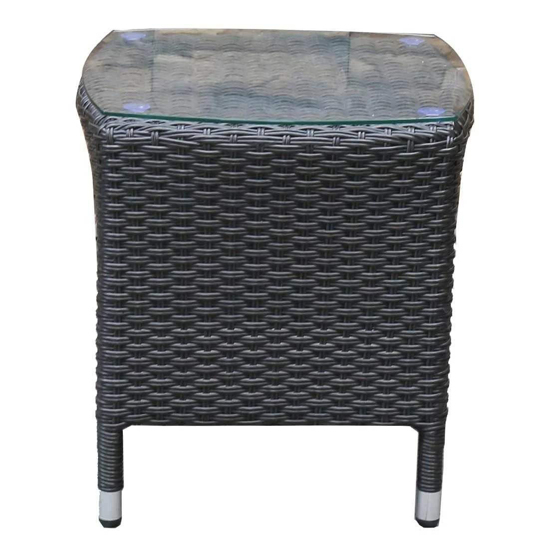 OUTLIV. Spain Beistelltisch Geflecht Dunkelgrau 1 OUTLIV. Spain Beistelltisch Geflecht Dunkelgrau