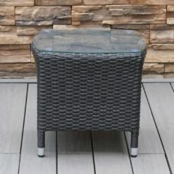 OUTLIV. Spain Beistelltisch Geflecht Dunkelgrau 7 OUTLIV. Spain Beistelltisch Geflecht Dunkelgrau -Grün Raum outliv spain beistelltisch geflecht 1338758 3