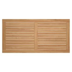 OUTLIV. Gartentisch-Platte 200x100cm Teak Natur -Grün Raum outliv tischplatte teak natur 200x100cm 4