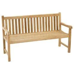 Ploß Coventry Gartenbank Premium-Teak Teak-Natur