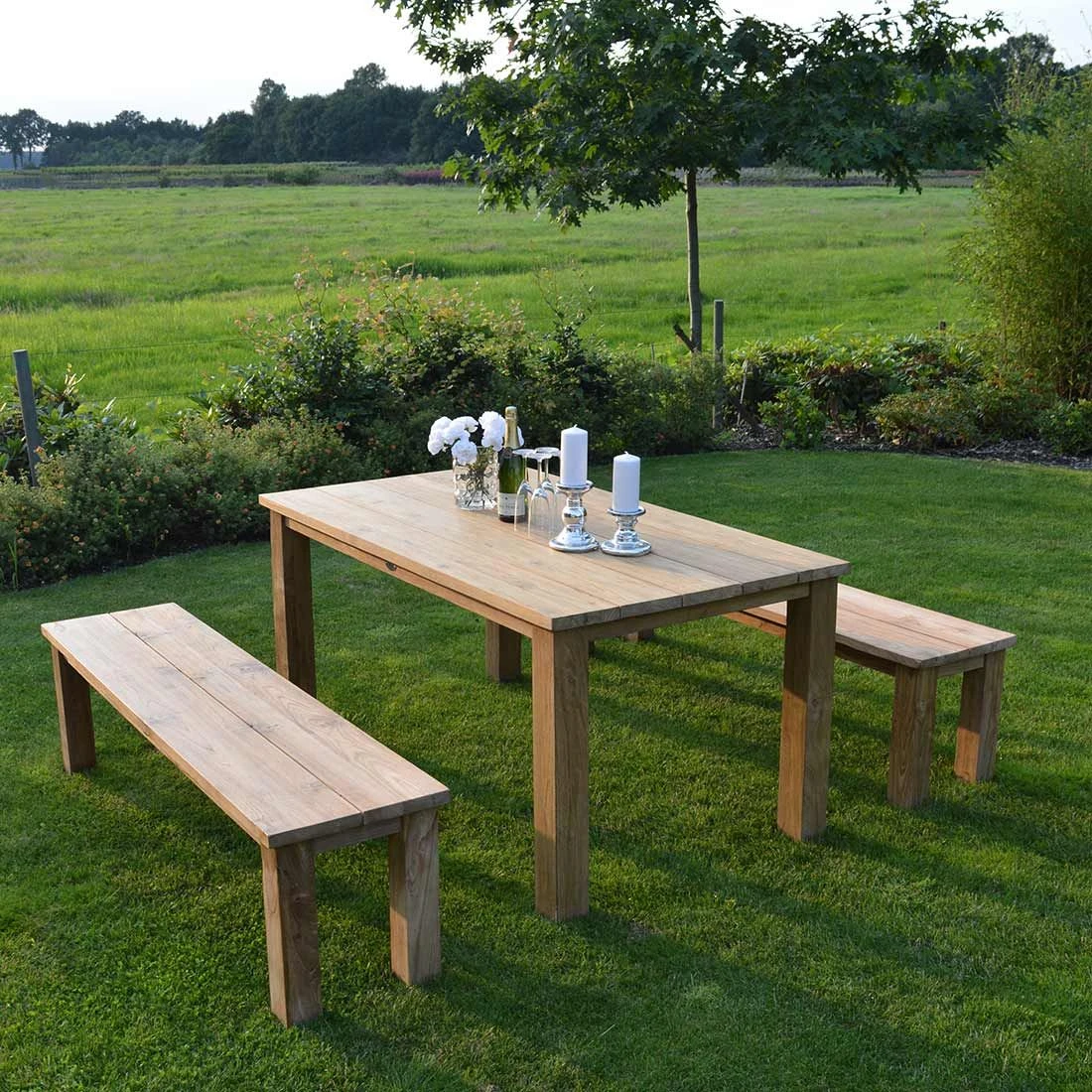 Grün Raum -Grün Raum ploss laredo 3 sitzerbank 170cm teak recycelt 1000805 5