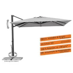 Schneider® Schneider Rhodos Smart Ampelschirm 300x300cm Silbergrau -Grün Raum schneider rhodos smart ampelschirm 300x300cm 1357293 4