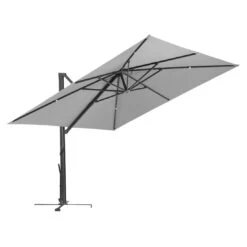 Schneider® Schneider Rhodos Smart Ampelschirm 300x300cm Silbergrau -Grün Raum schneider rhodos smart ampelschirm 300x300cm 1357293 7