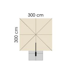 Schneider® Schneider Rhodos Twist Ampelschirm 300x300cm Natur -Grün Raum schneider rhodos twist ampelschirm 300x300cm natur 1266763 4