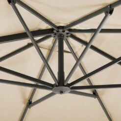 Schneider® Schneider Rhodos Twist Ampelschirm 300x300cm Natur -Grün Raum schneider rhodos twist ampelschirm 300x300cm natur 1266763 9