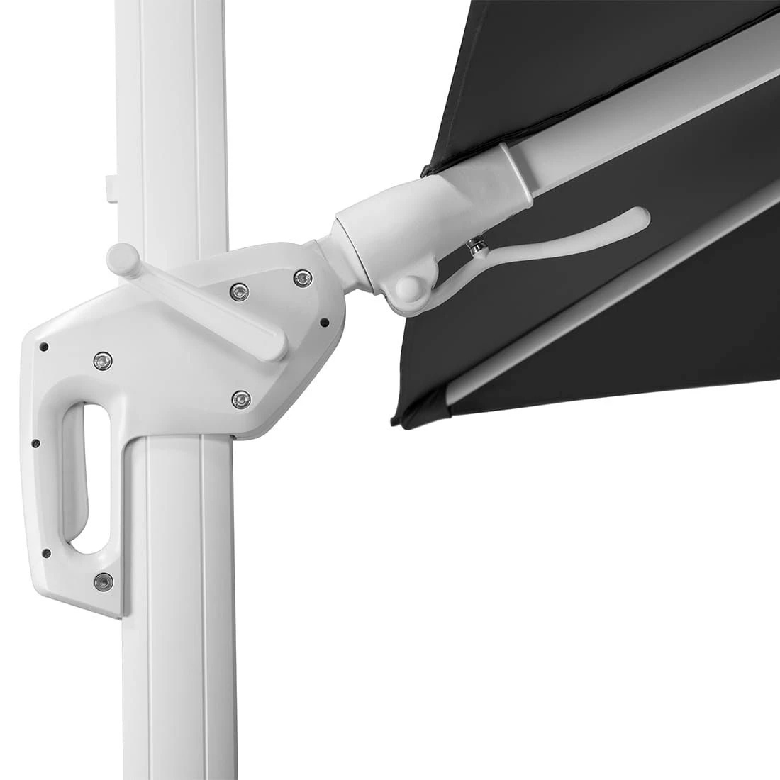 Schneider® Schneider Rhodos Twist-Bianco Ampelschirm 300x300cm Weiß/Anthrazit 15 Schneider® Schneider Rhodos Twist-Bianco Ampelschirm 300x300cm Weiß/Anthrazit – Bild 15