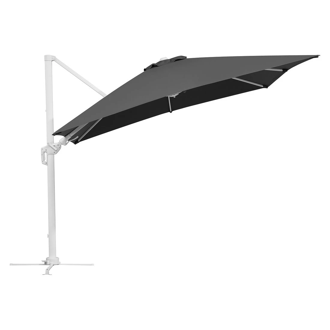 Schneider® Schneider Rhodos Twist-Bianco Ampelschirm 300x300cm Weiß/Anthrazit 8 Schneider® Schneider Rhodos Twist-Bianco Ampelschirm 300x300cm Weiß/Anthrazit – Bild 8