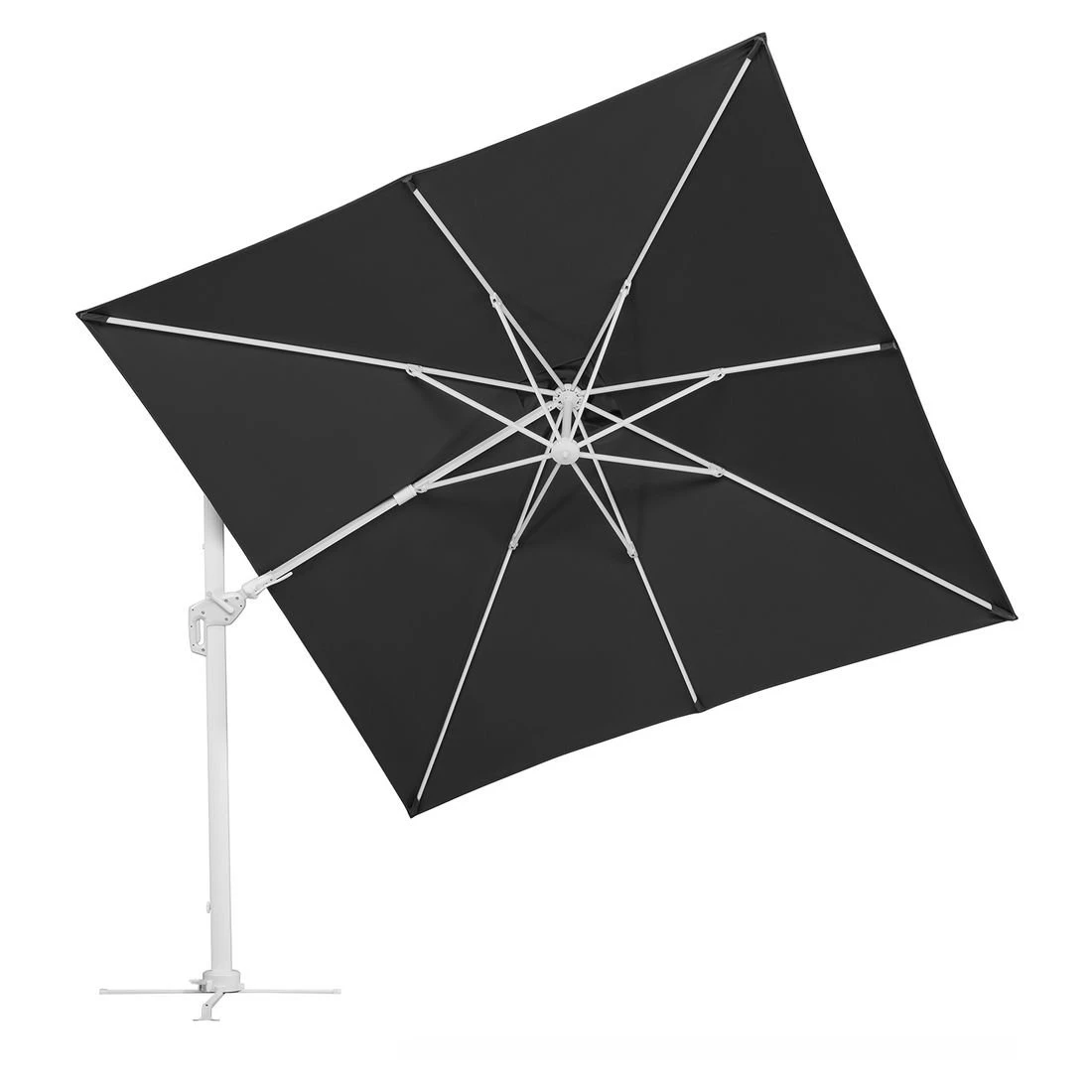 Schneider® Schneider Rhodos Twist-Bianco Ampelschirm 300x300cm Weiß/Anthrazit 10 Schneider® Schneider Rhodos Twist-Bianco Ampelschirm 300x300cm Weiß/Anthrazit – Bild 10