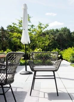 Schöner Wohnen Bonaire Schirmständer Ø50cm Aluminium/Beton Schwarz -Grün Raum schoener wohnen bonaire schirmstaender durchm50cm aluminium beton 1470604 3