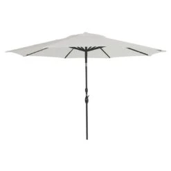 Schöner Wohnen Savaneta Mittelstockschirm 300x300cm Aluminium/Polyester Schwarz/Weiß