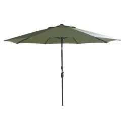 Schöner Wohnen Savaneta Mittelstockschirm 300x300cm Aluminium/Polyester Schwarz/Olive