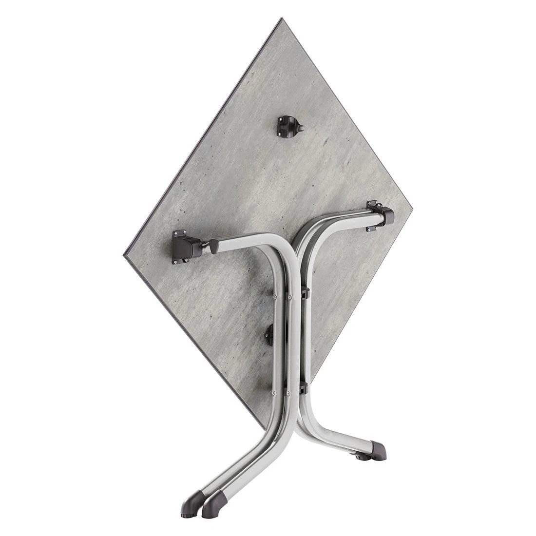 Sieger Boulevard Klapptisch 80x80cm Stahl/Polytec Graphit/Beton Hell 2 Sieger Boulevard Klapptisch 80x80cm Stahl/Polytec Graphit/Beton Hell – Bild 2